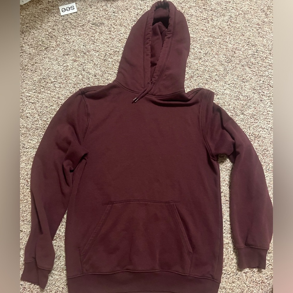 🚨final sale🚨 Burgundy gender neutral hoodie from H&M